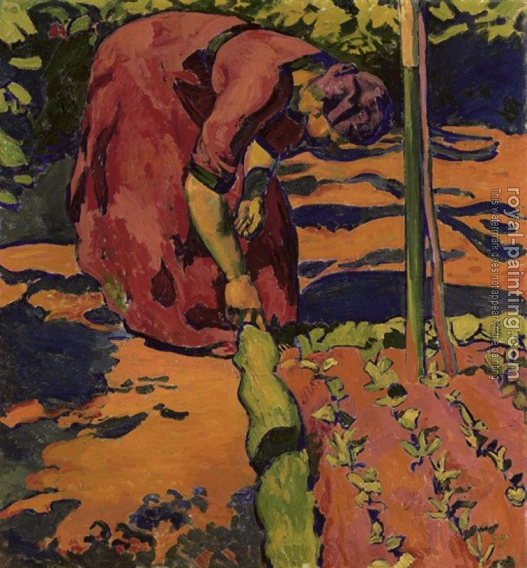 Cuno Amiet : Frau im garten Cuno Amiet : Frau im garten